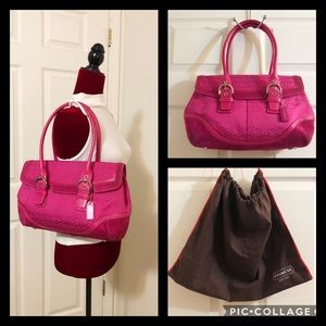 Coach Pink Signature Bag 7080